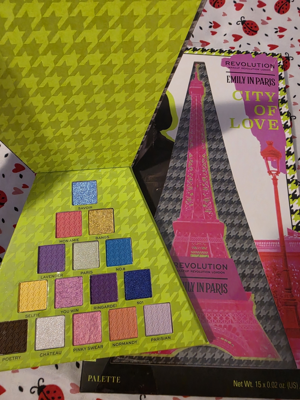 Revolution Emily in Paris City of Love Bright Neon & Jewel Eyeshadow Palette